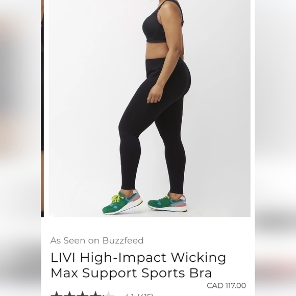 Lane Bryant Livi High-Impact Wicking Max Support Sports Bra 42B - Picture 16 of 16